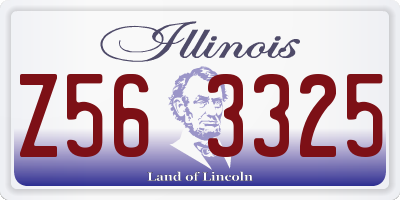 IL license plate Z563325