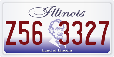 IL license plate Z563327