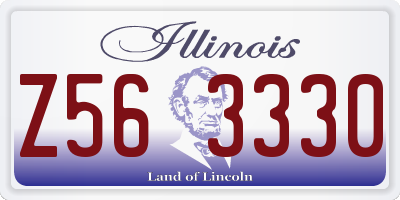 IL license plate Z563330