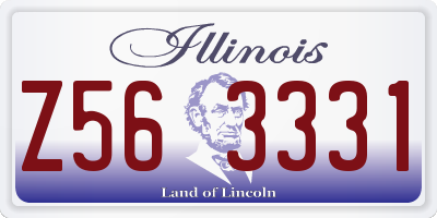 IL license plate Z563331
