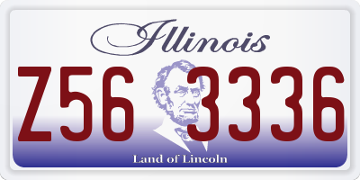 IL license plate Z563336