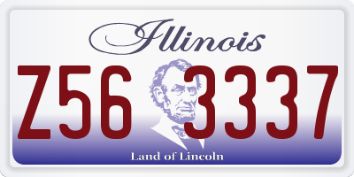 IL license plate Z563337