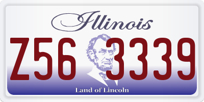 IL license plate Z563339