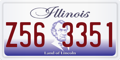 IL license plate Z563351