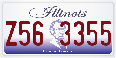 IL license plate Z563355