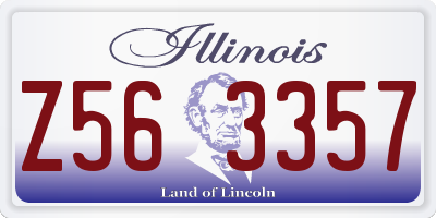 IL license plate Z563357