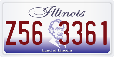 IL license plate Z563361