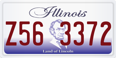 IL license plate Z563372
