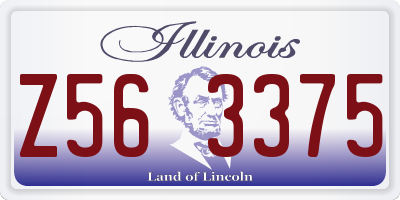 IL license plate Z563375