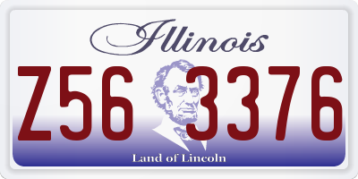 IL license plate Z563376