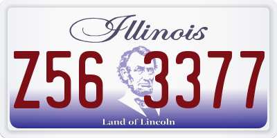 IL license plate Z563377