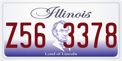 IL license plate Z563378