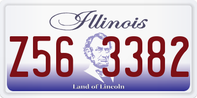 IL license plate Z563382