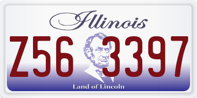 IL license plate Z563397