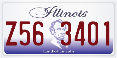 IL license plate Z563401