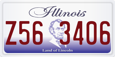 IL license plate Z563406