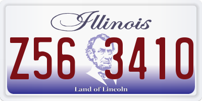IL license plate Z563410