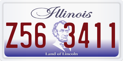 IL license plate Z563411