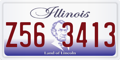 IL license plate Z563413