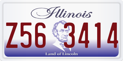 IL license plate Z563414