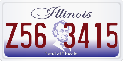 IL license plate Z563415
