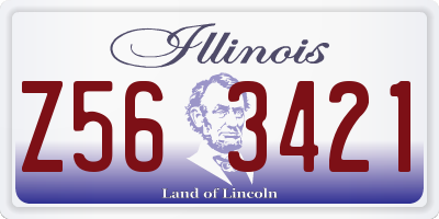 IL license plate Z563421