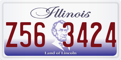 IL license plate Z563424
