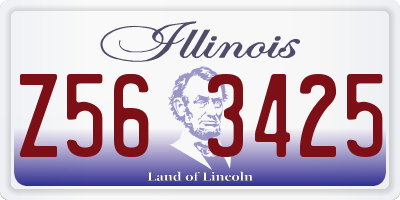 IL license plate Z563425