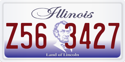 IL license plate Z563427