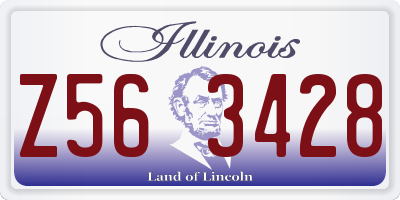 IL license plate Z563428