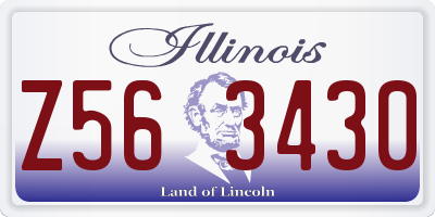 IL license plate Z563430