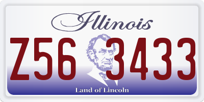 IL license plate Z563433