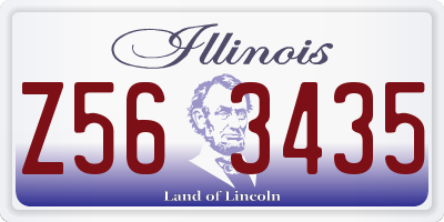 IL license plate Z563435