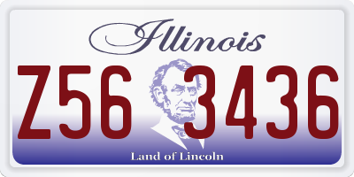 IL license plate Z563436