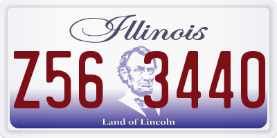 IL license plate Z563440