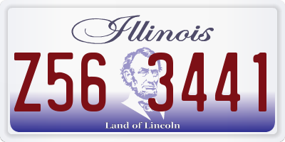IL license plate Z563441