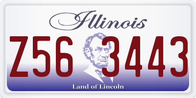 IL license plate Z563443