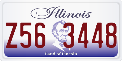 IL license plate Z563448