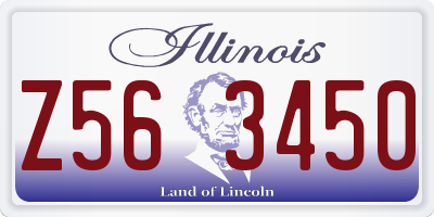 IL license plate Z563450