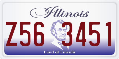 IL license plate Z563451