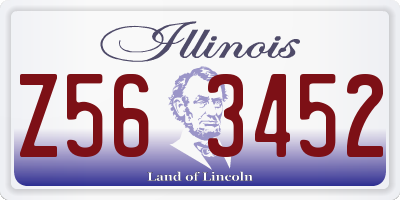 IL license plate Z563452