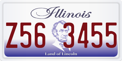 IL license plate Z563455