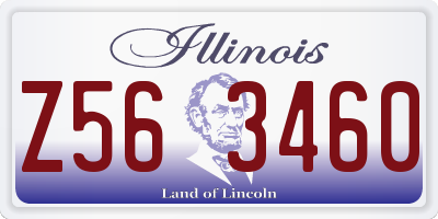 IL license plate Z563460