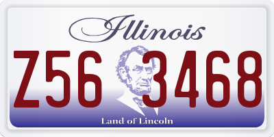 IL license plate Z563468