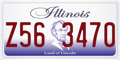 IL license plate Z563470