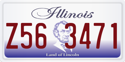 IL license plate Z563471