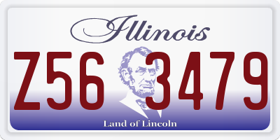 IL license plate Z563479
