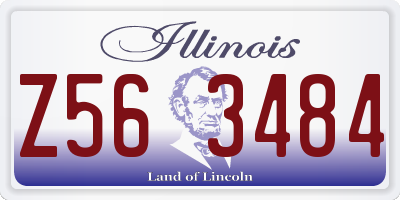 IL license plate Z563484