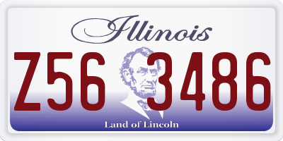 IL license plate Z563486
