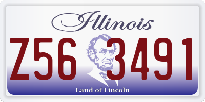 IL license plate Z563491